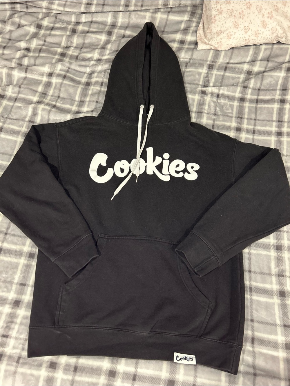 Cookies Black Hoodie with White Logo